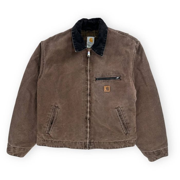 Carhartt Carhartt J97 Blanket-Lined Sandstone Duck Detroit Jacket | Grailed