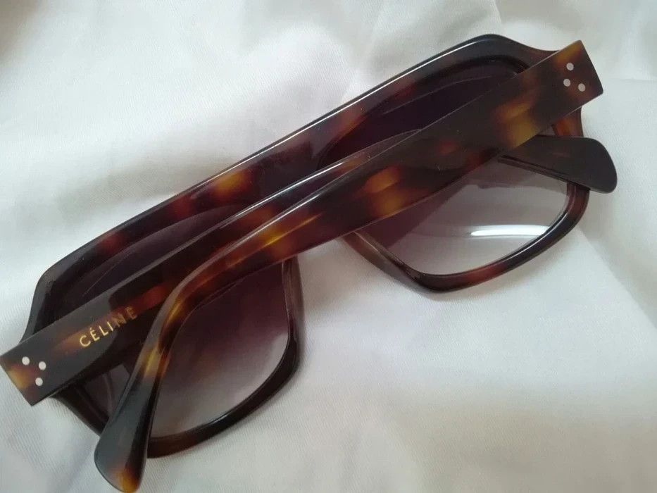 Celine MOD UOMO CELINE Aviator Sunglasses Italia Tortoise Size ONE SIZE - 4 Thumbnail