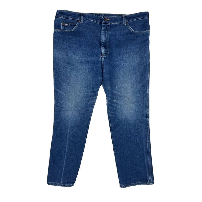 Lee Lee Jeans Mens 44x30 Blue Straight Leg Regular Fit Denim | Grailed