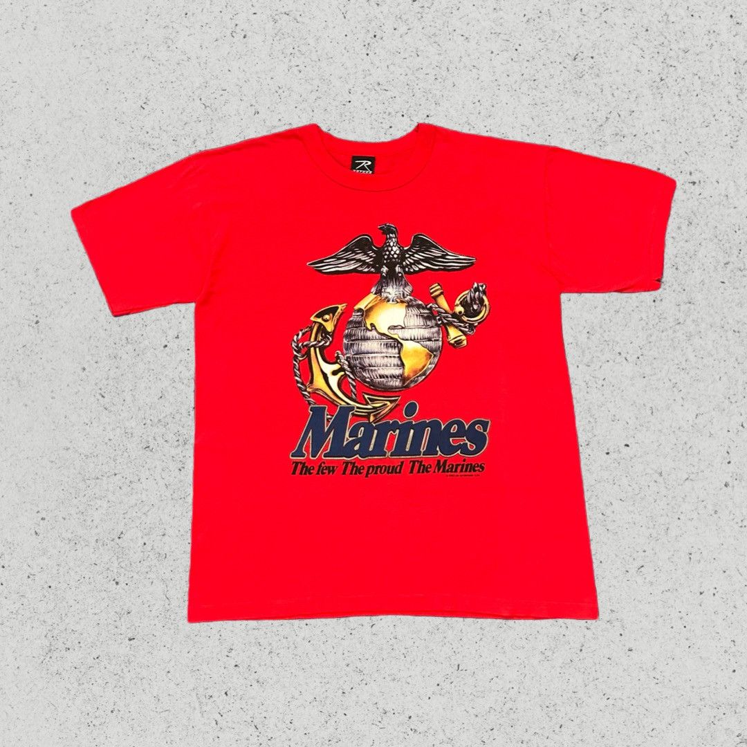 Marine × Military × Vintage Vintage 1993 USMC Marines 90s Big Graphic T ...