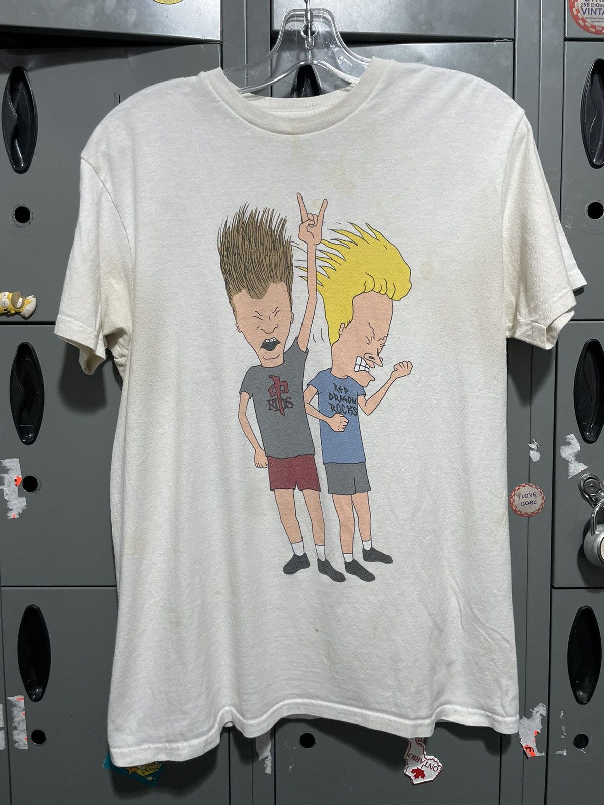Art × Streetwear × Vintage Beavis and Butt-head red dragon skate tee ...