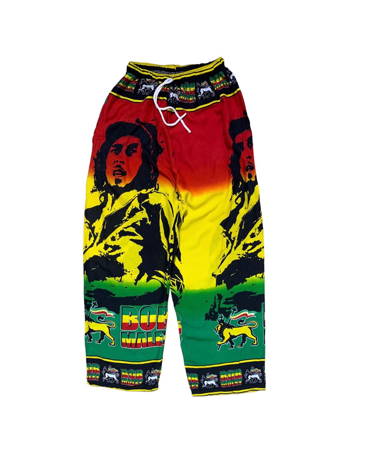 Bob Marley × Vintage Vintage Bob Marley Rayon Pants Size US 29 - 1 Thumbnail