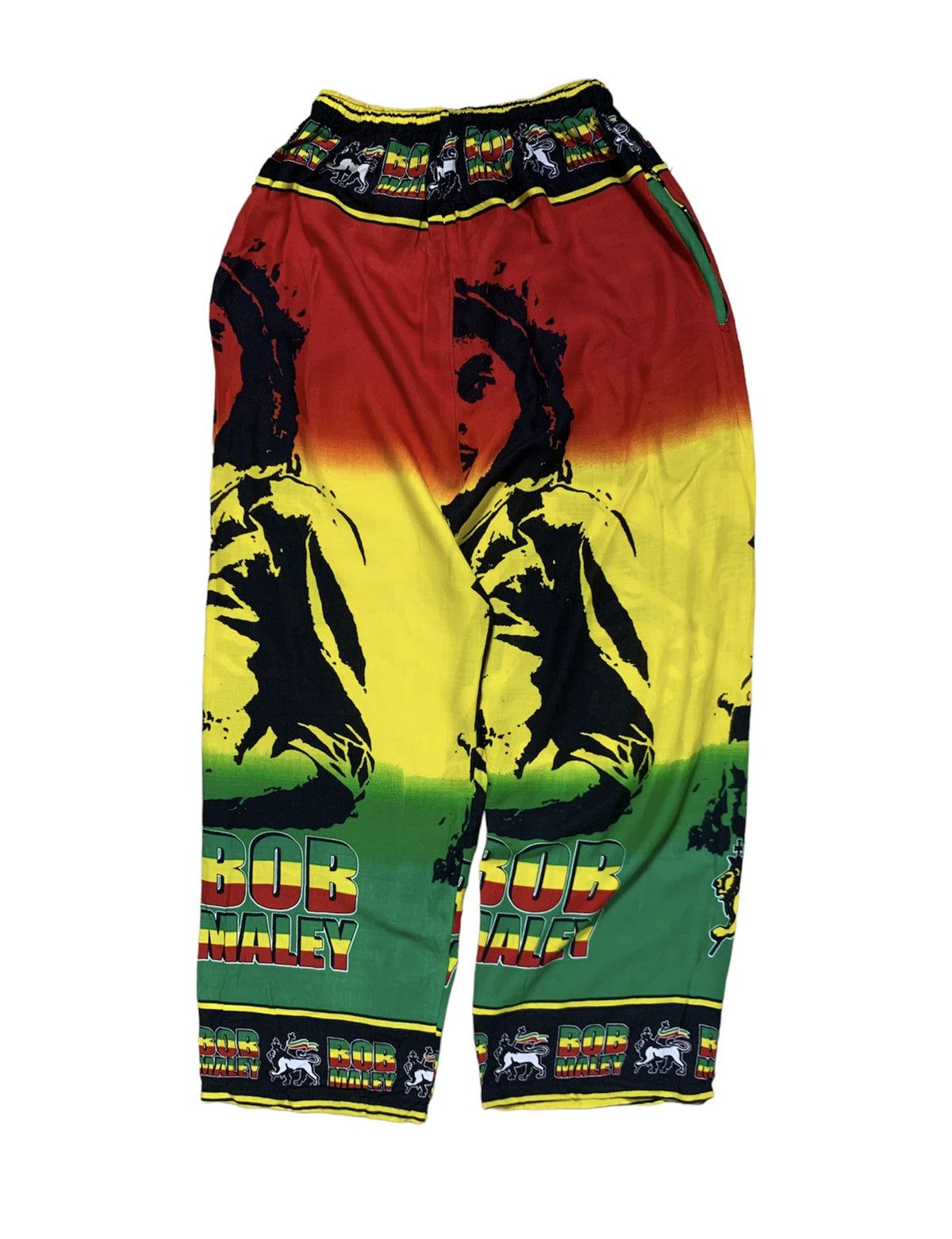 Bob Marley × Vintage Vintage Bob Marley Rayon Pants Size US 29 - 3 Thumbnail