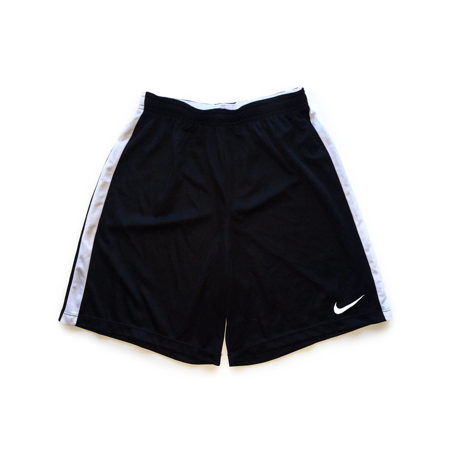 Nike Swoosh Logo Featherlight Shorts in Black White Size US 30 / EU 46 - 1 Thumbnail