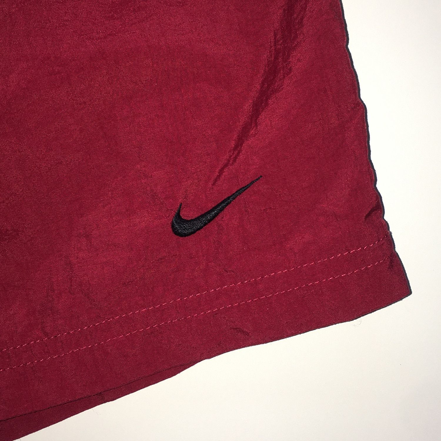 Nike Mens Mini Swoosh Beach Trunks in Red Size US 36 / EU 52 - 2 Thumbnail