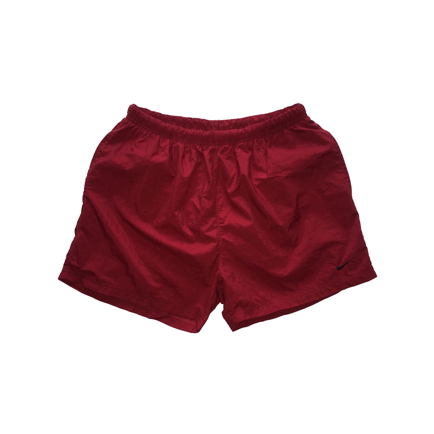 Nike Mens Mini Swoosh Beach Trunks in Red Size US 36 / EU 52 - 1 Thumbnail