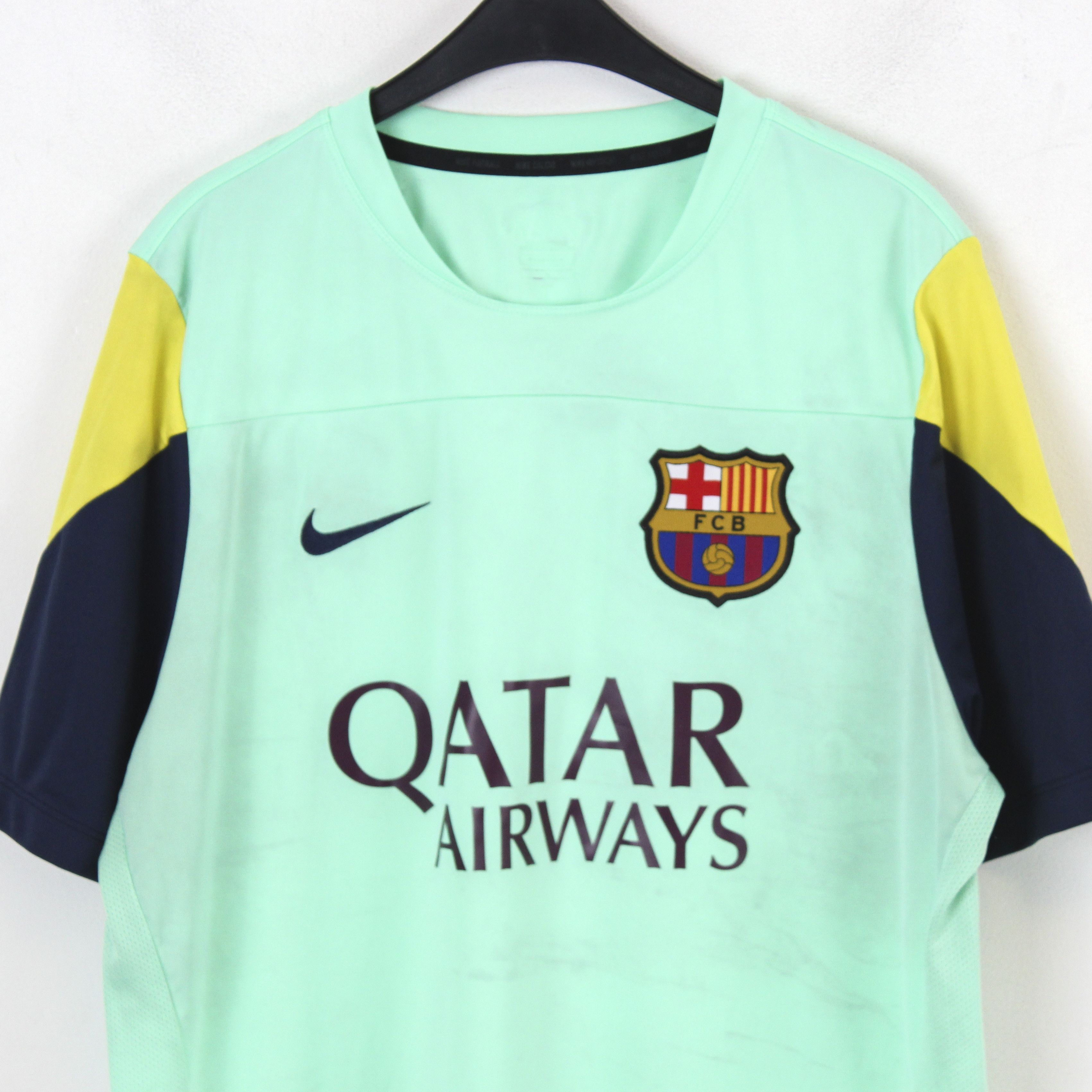 Nike FC Barcelona Mens L Soccer Training Jersey 2013 2014 Shirt Size US L / EU 52-54 / 3 - 2 Thumbnail
