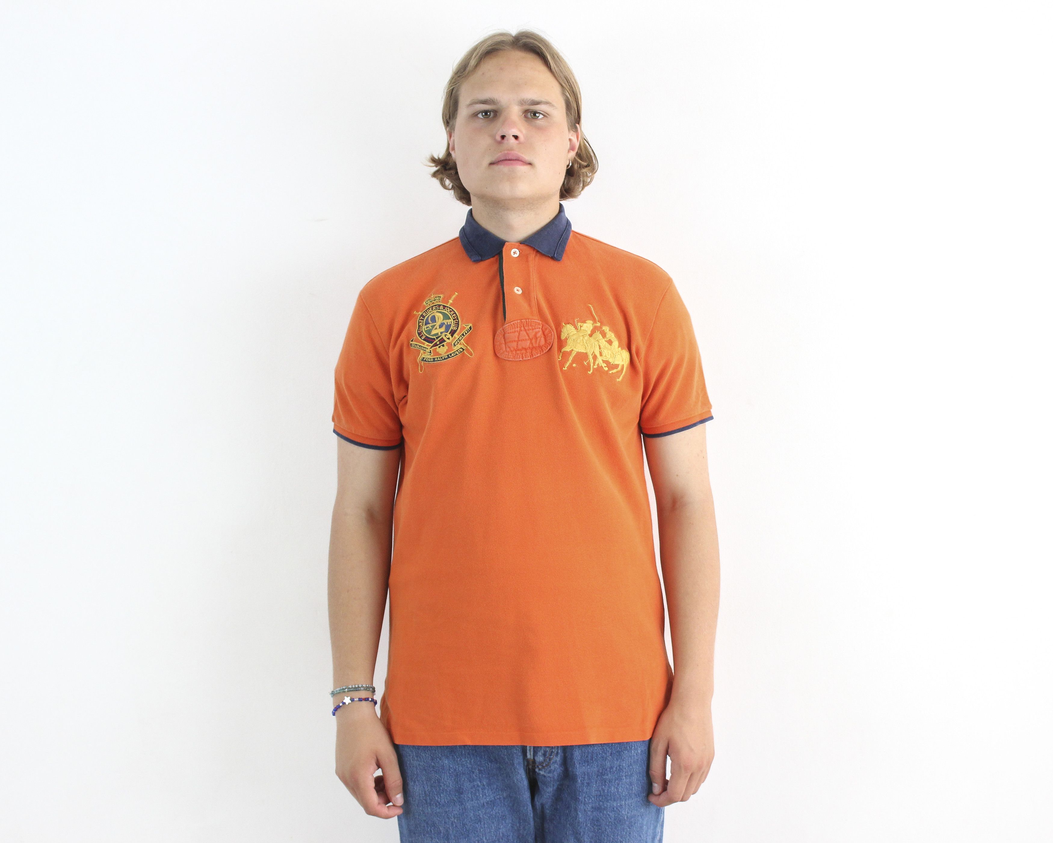 Polo Ralph Lauren Men M Retro Short Sleeve Vintage Shirt Embroidered Polo Size US M / EU 48-50 / 2 - 3 Thumbnail