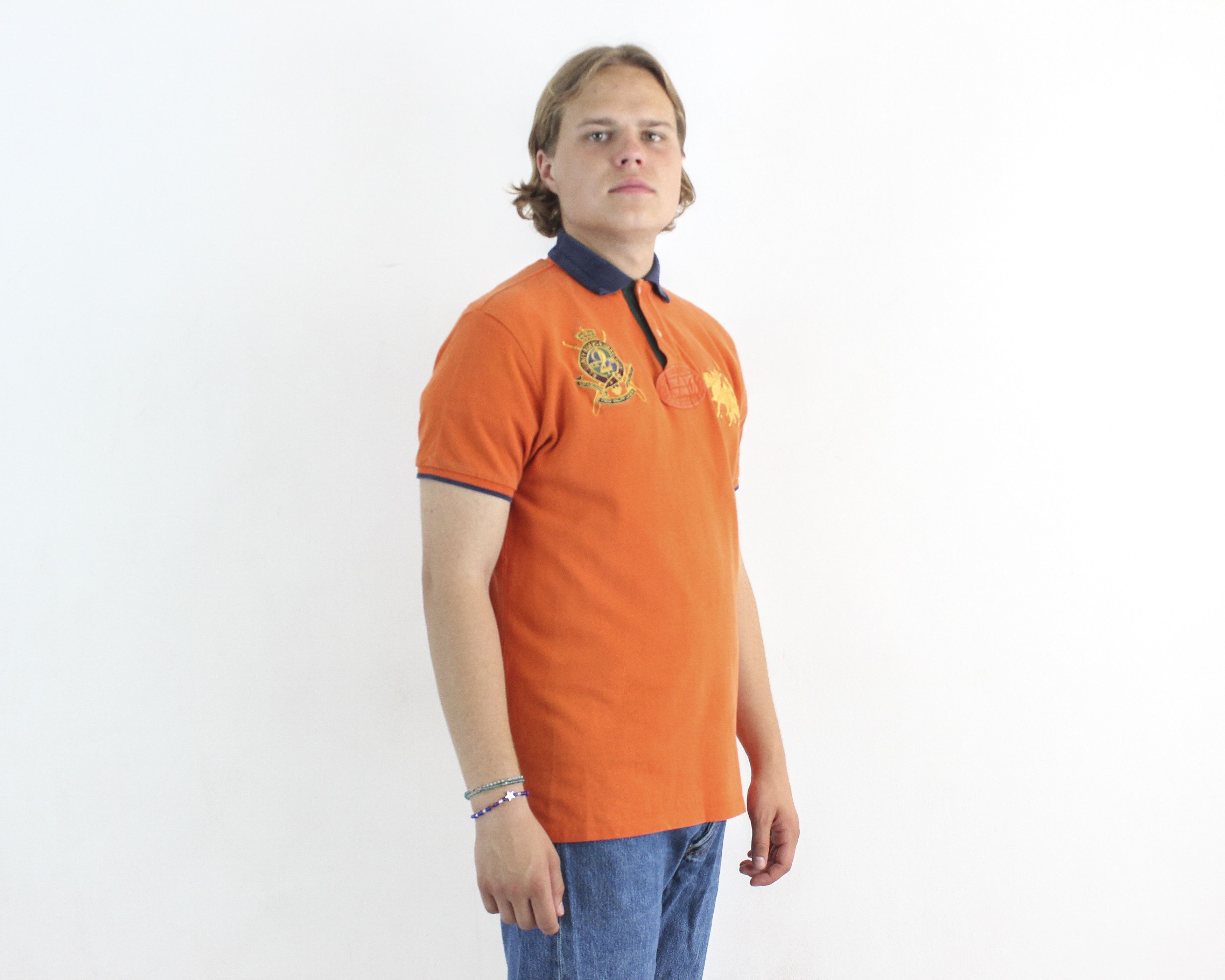 Polo Ralph Lauren Men M Retro Short Sleeve Vintage Shirt Embroidered Polo Size US M / EU 48-50 / 2 - 2 Thumbnail