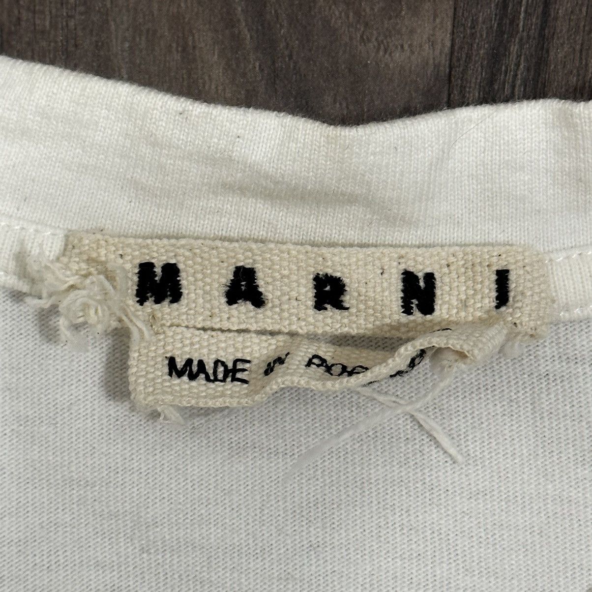 Marni Rare Vintage Iconic Marni Printed Cotton-Jersey T-Shirt Size US M / EU 48-50 / 2 - 3 Thumbnail
