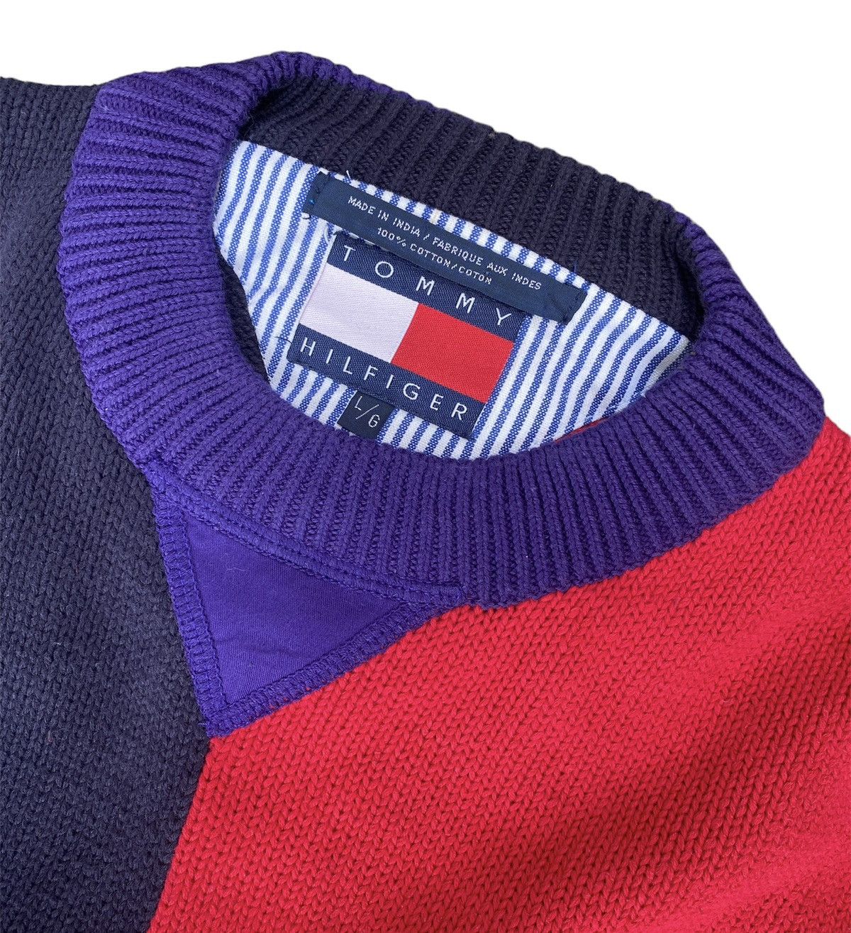 Tommy Hilfiger × Tommy Jeans Tommy Hilfiger Sweater Jumper Multicolour Size US L / EU 52-54 / 3 - 3 Thumbnail
