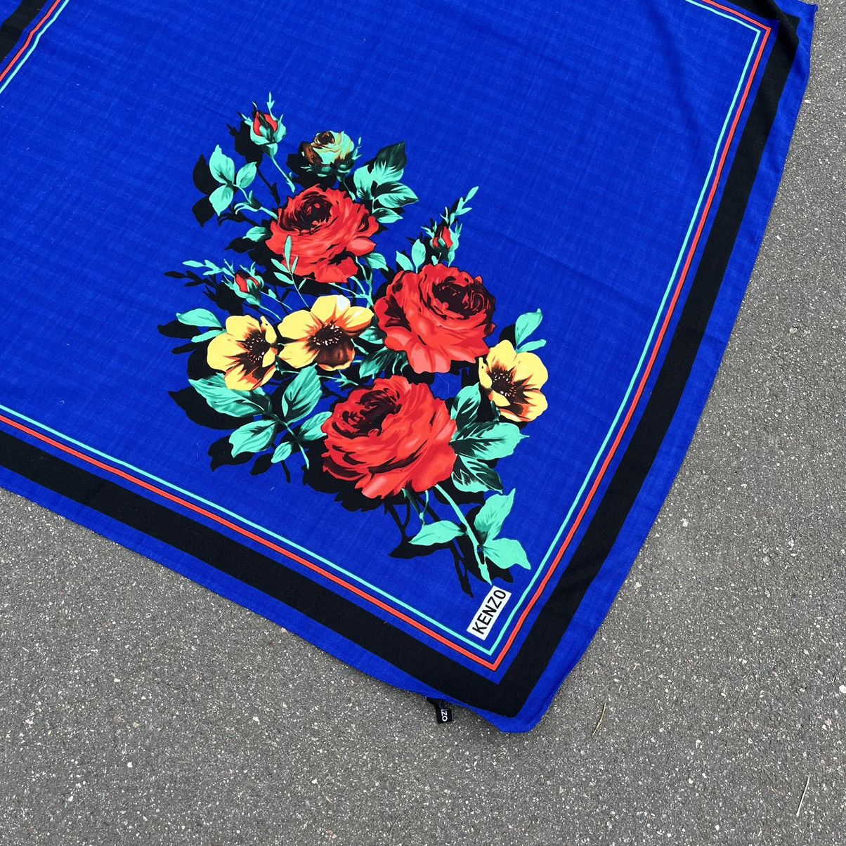Kenzo Kenzo Floral Scarf Size ONE SIZE - 5 Thumbnail
