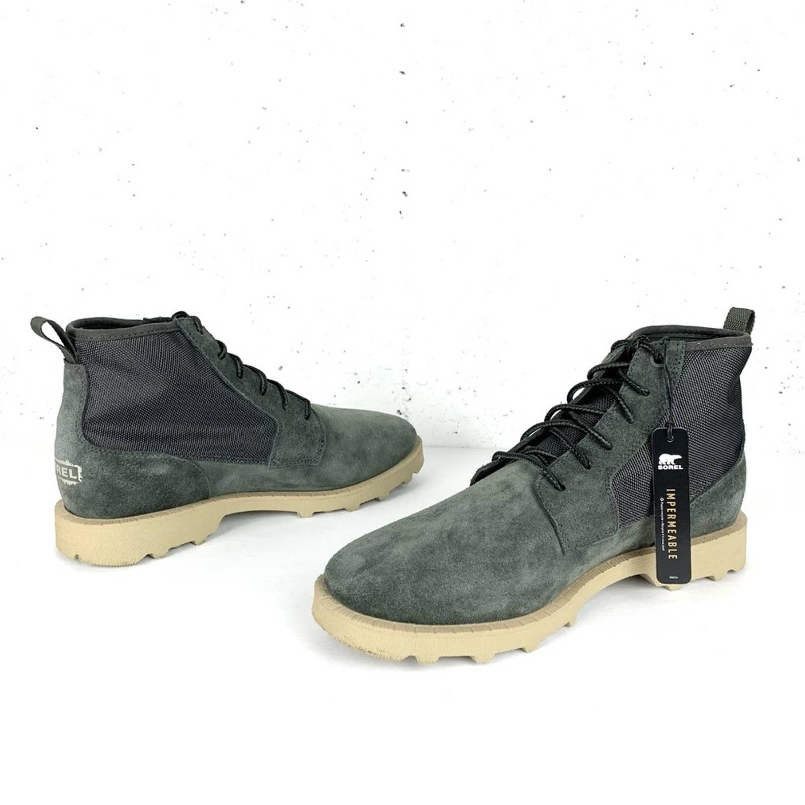Sorel Caribou OTM Chukka Boots Mens 11.5 Gray Suede Ankle Lace Up Waterproof SOREL Sorel Mens Caribou OTM Chukka Boots Waterproof Suede  main image 2
