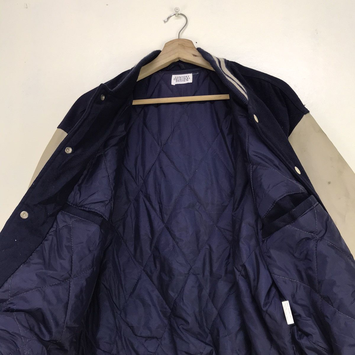 Japanese Brand Suntory Coffee Boss Synthetic Leather Sleeve Varsity Jacket Size US M / EU 48-50 / 2 - 25 Thumbnail