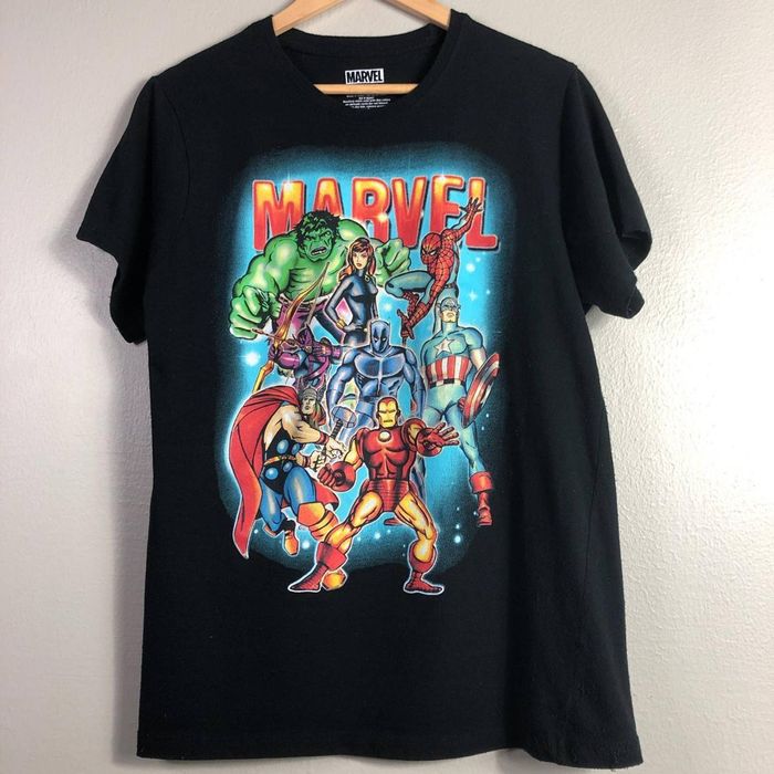 Marvel Comics Marvel Avengers Comics Movie T Shirt Retro Hulk Panther M ...