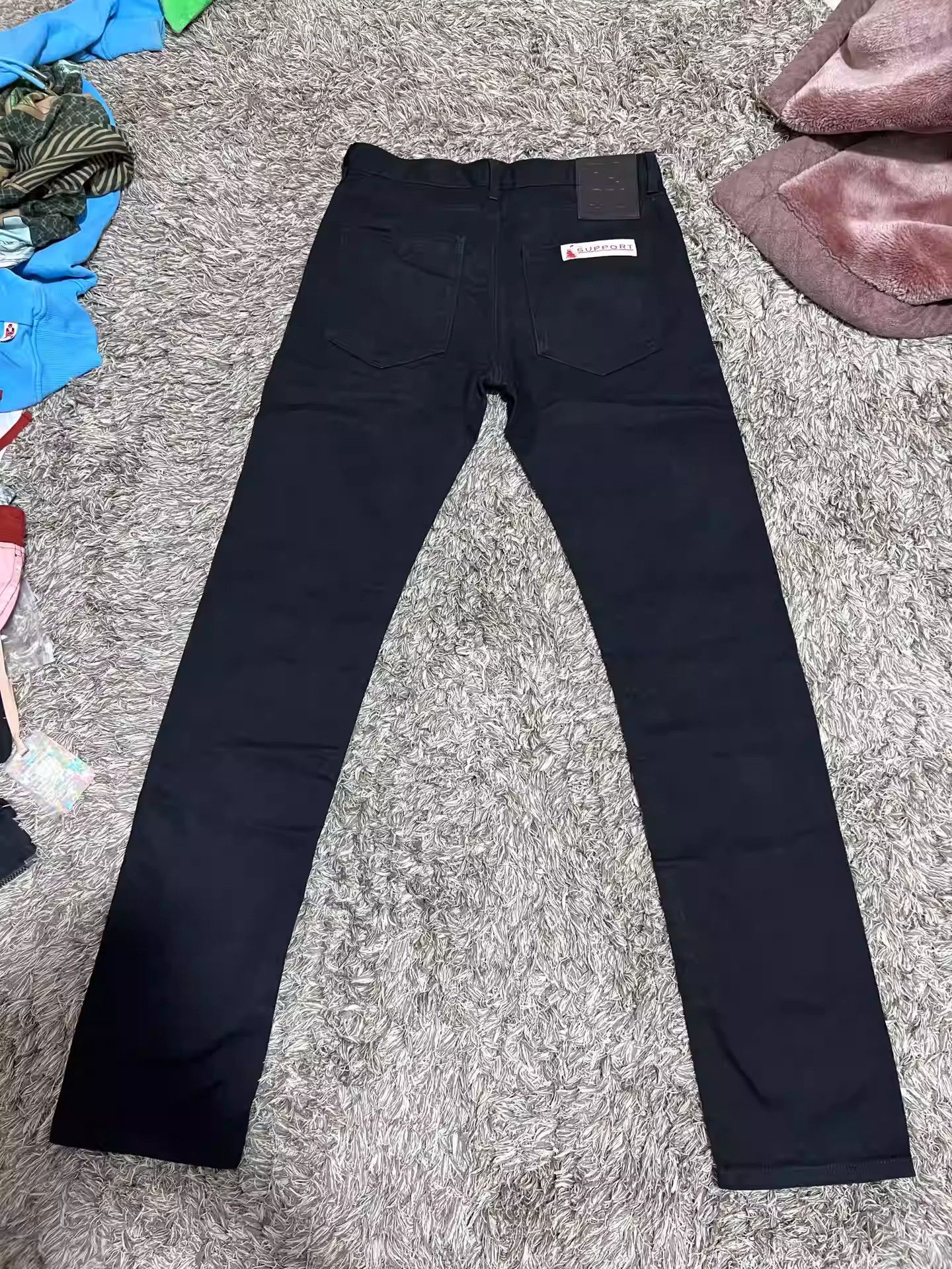 Low Rise Jeans In Public Low-rise Baggy Jeans With Fringing Pants