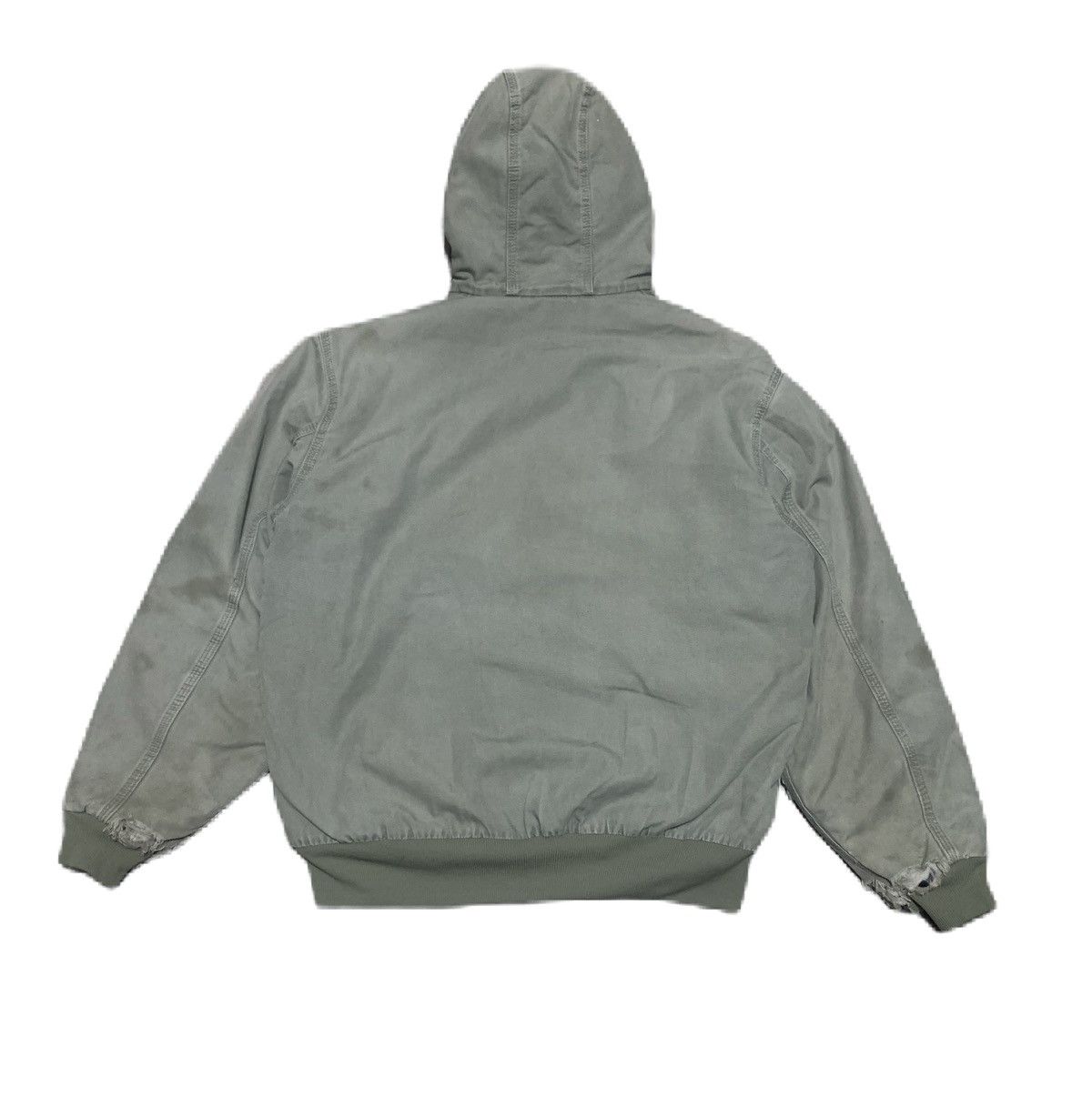 Carhartt Trashed Vintage Carhartt Detroit Jacket Green Sun Faded Size US L / EU 52-54 / 3 - 2 Thumbnail