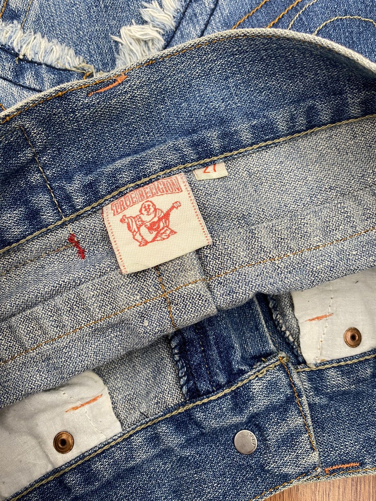 True Religion Y2K True religion patcwork jeans mini skirt Size 27" / US 4 / IT 40 - 5 Thumbnail