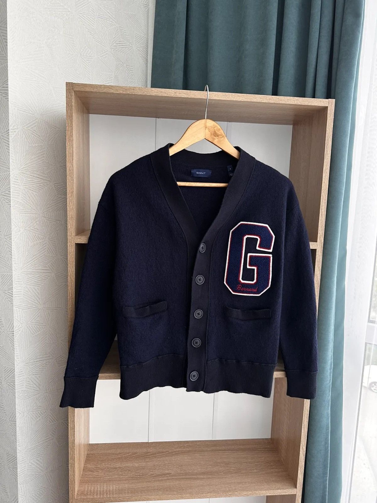 Vintage Gant G Boiled Wool Iconic Cardigan