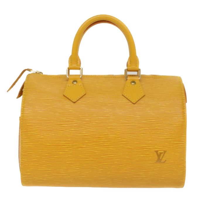 Louis Vuitton Tassil Speedy 25 Yellow Epi Leather Handbag