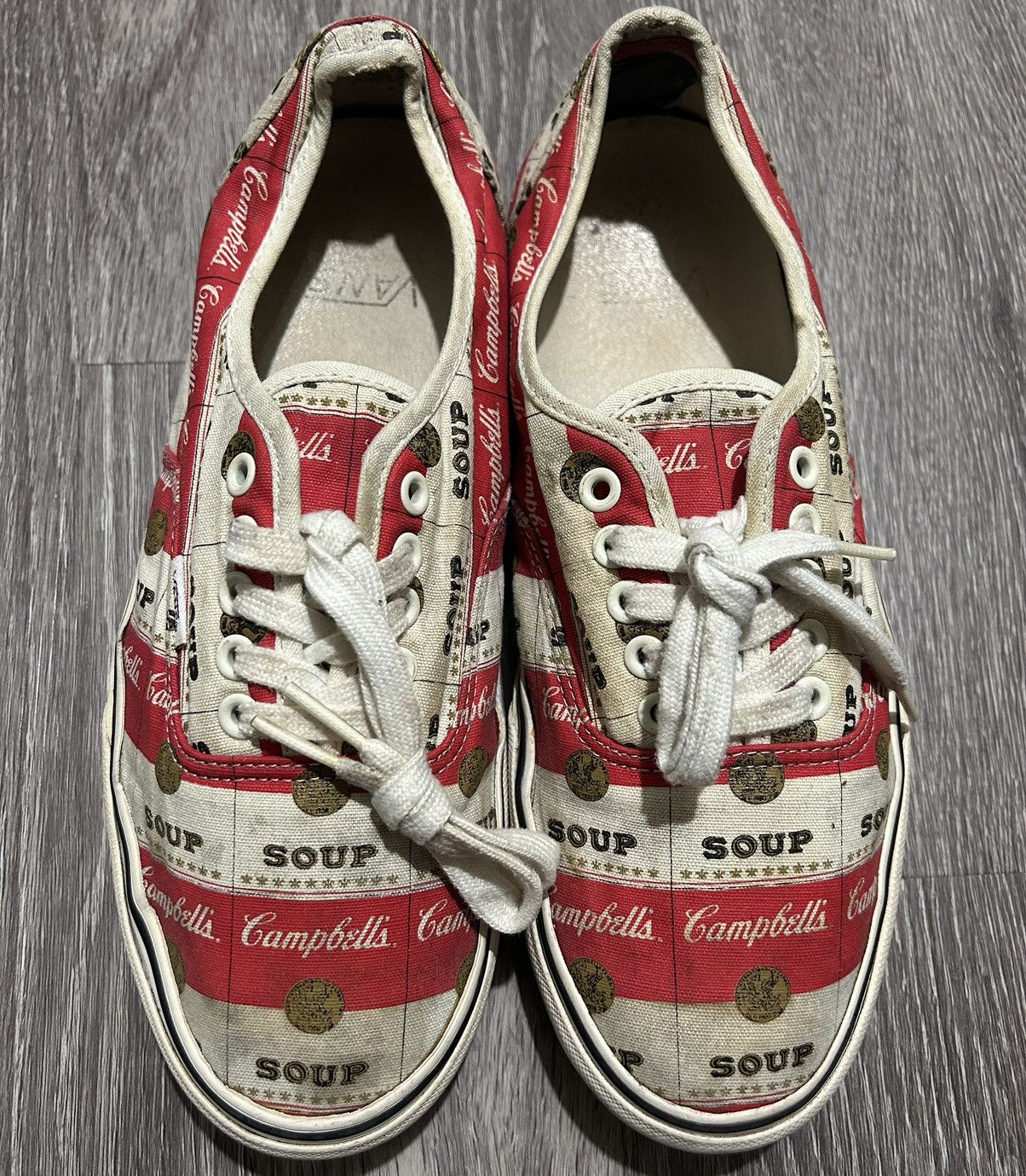 Vans Authentic Supreme Campbells Soup - Red - Low-top Sneakers