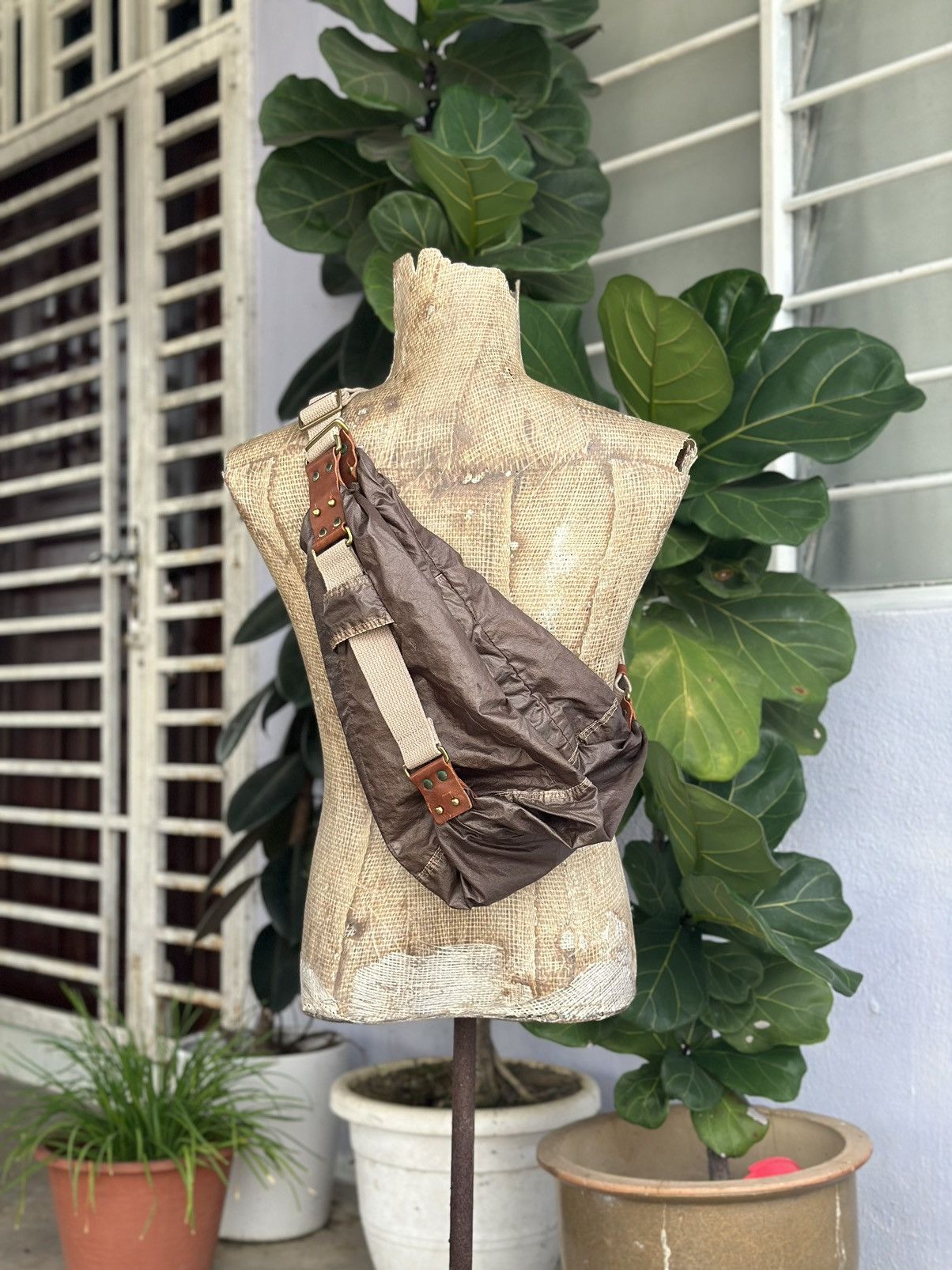 Avant Garde x Bag Maphia Design Crossbody Bag in Brown, Men's