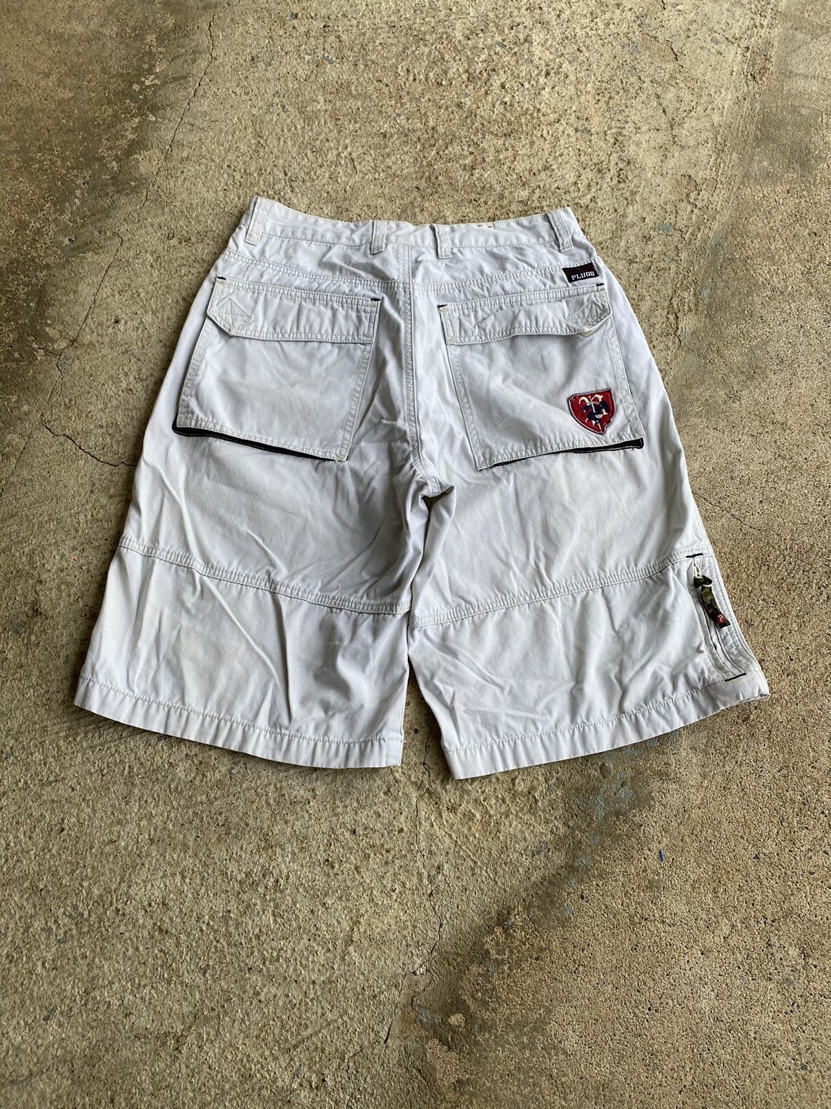 Japanese Brand × Vintage Vintage Y2K Plugg Jnco Style Distressed Cargo Shorts Size US 28 / EU 44 - 1 Thumbnail