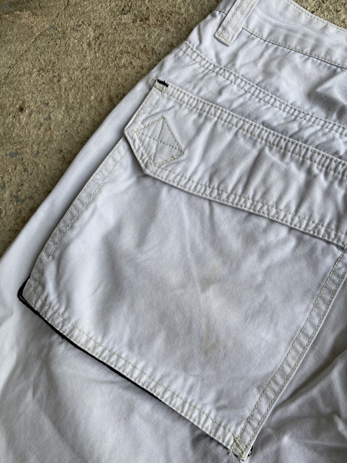Japanese Brand × Vintage Vintage Y2K Plugg Jnco Style Distressed Cargo Shorts Size US 28 / EU 44 - 4 Thumbnail