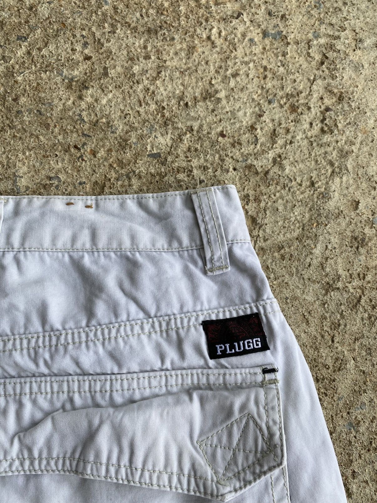 Japanese Brand × Vintage Vintage Y2K Plugg Jnco Style Distressed Cargo Shorts Size US 28 / EU 44 - 3 Thumbnail