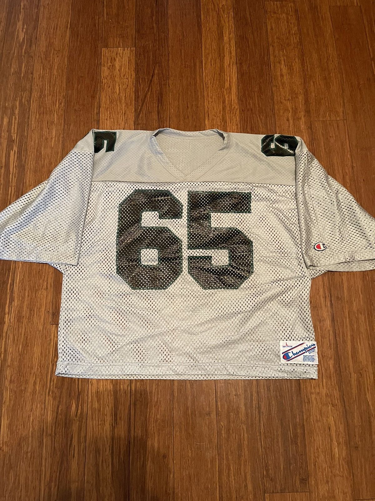 Vintage Vintage 80s Champion Cropped Baggy Football Jersey Grailed