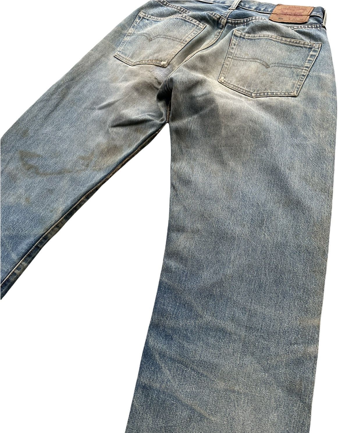 Levi's Vintage Levis 501e Redline 1993 Aging Faded & Rework Denim Size US 30 / EU 46 - 8 Thumbnail