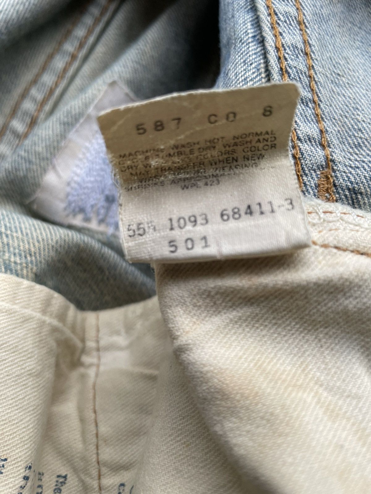Levi's Vintage Levis 501e Redline 1993 Aging Faded & Rework Denim Size US 30 / EU 46 - 18 Thumbnail