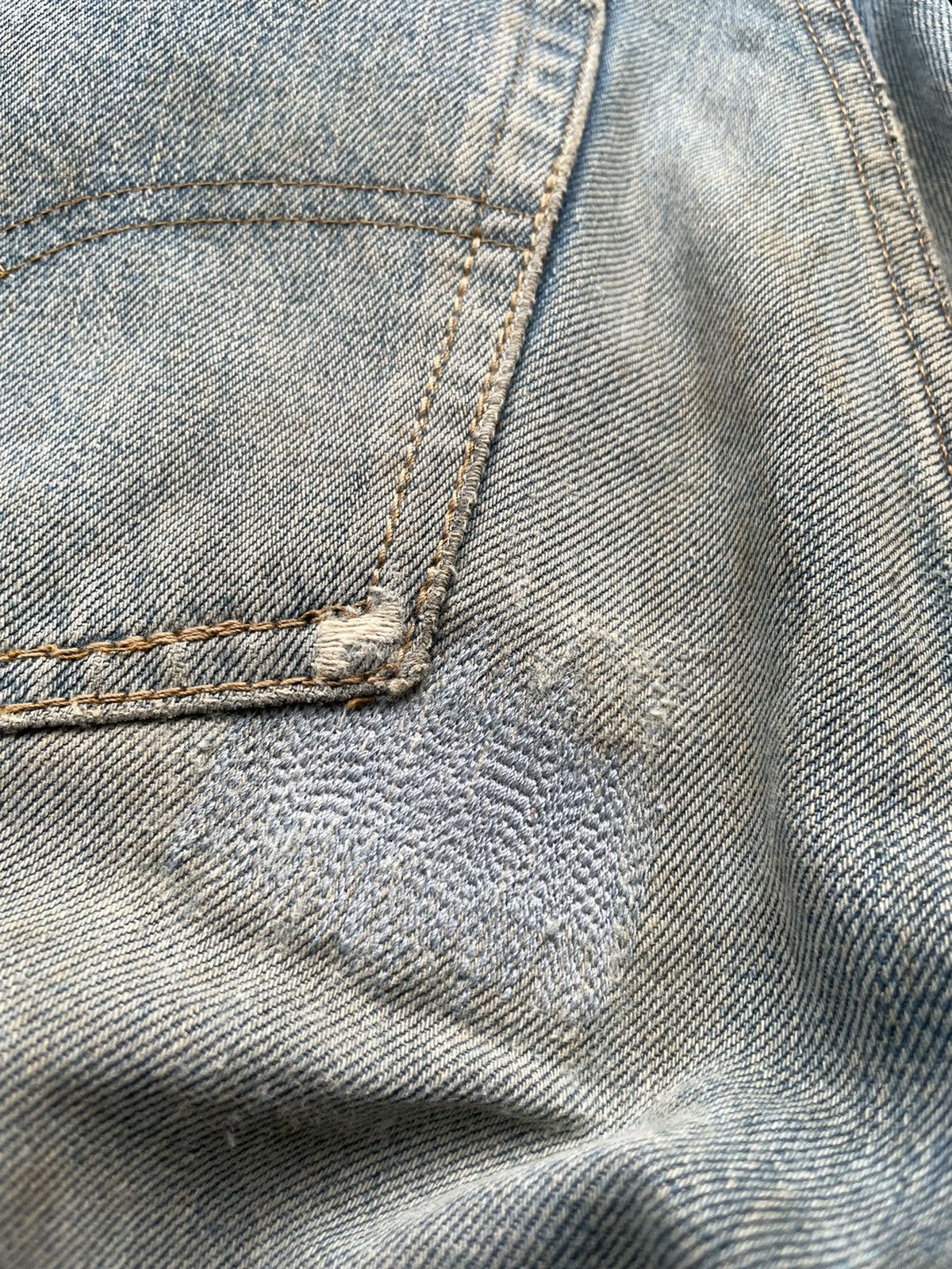 Levi's Vintage Levis 501e Redline 1993 Aging Faded & Rework Denim Size US 30 / EU 46 - 17 Thumbnail