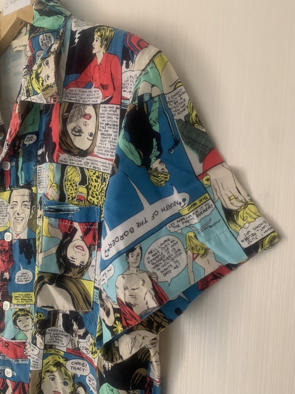 Hysteric Glamour × Japanese Brand × Vintage Hysteric Glamour Comic Button Up Shirt Size L / US 10 / IT 46 - 6 Thumbnail