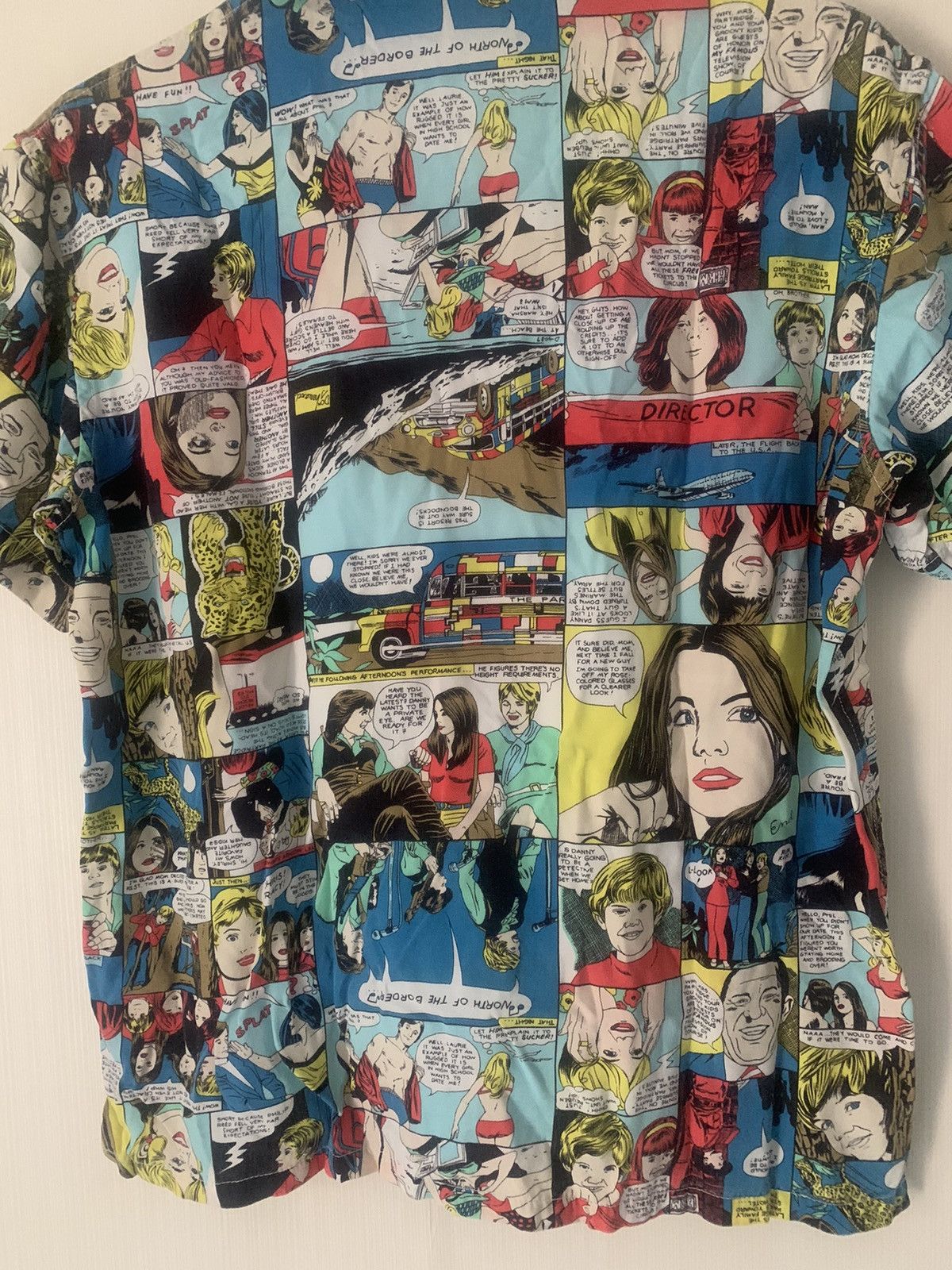 Hysteric Glamour × Japanese Brand × Vintage Hysteric Glamour Comic Button Up Shirt Size L / US 10 / IT 46 - 16 Thumbnail