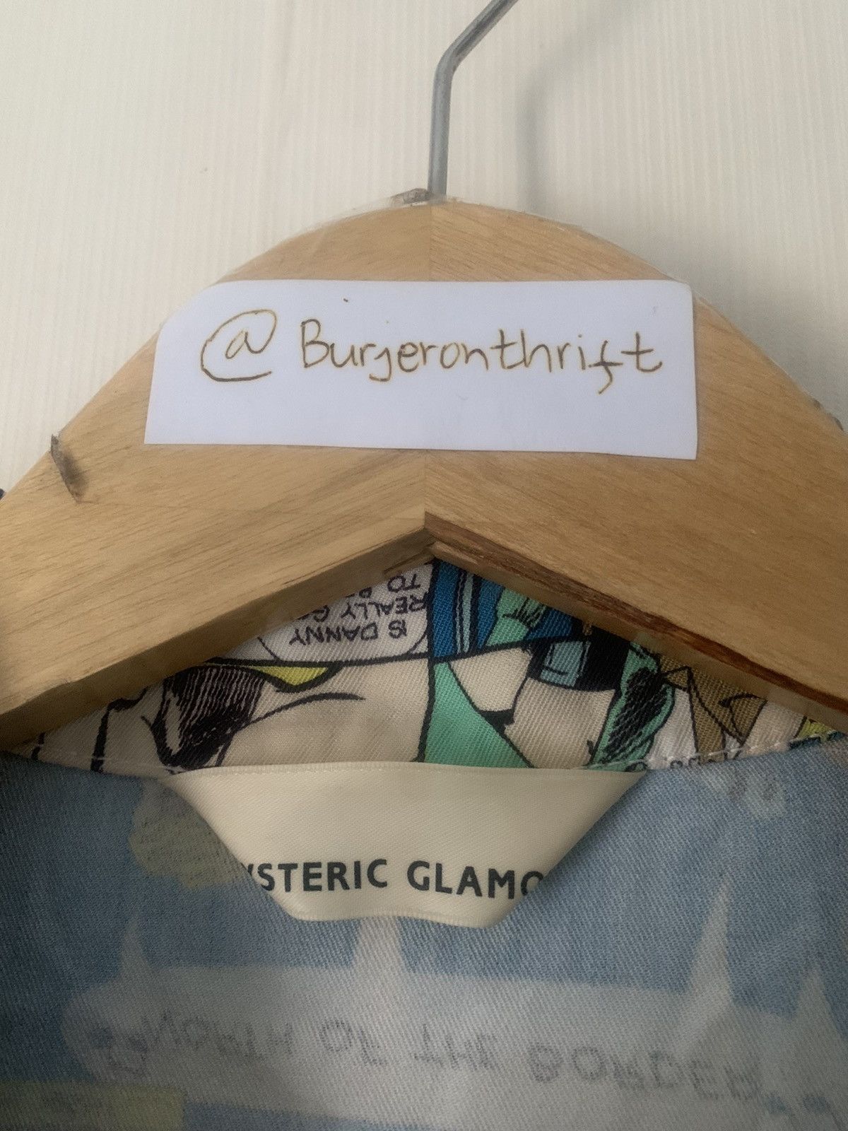 Hysteric Glamour × Japanese Brand × Vintage Hysteric Glamour Comic Button Up Shirt Size L / US 10 / IT 46 - 18 Thumbnail