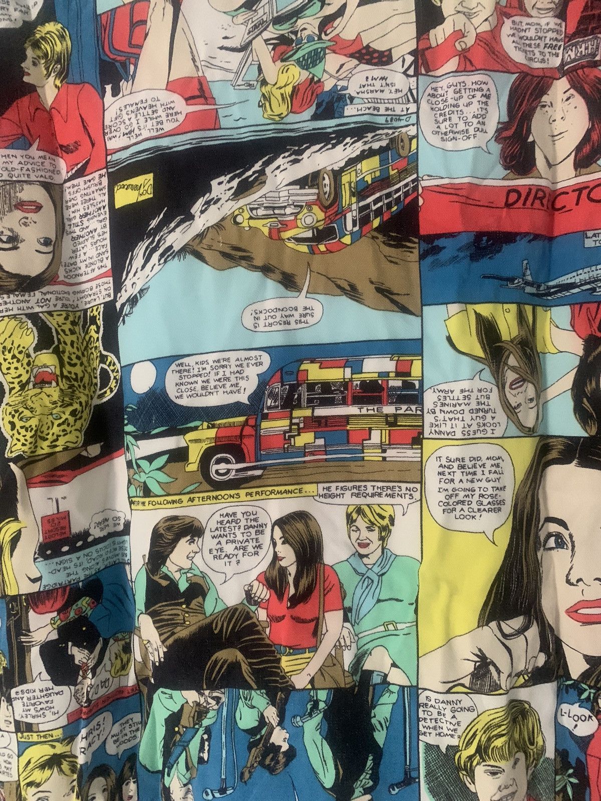 Hysteric Glamour × Japanese Brand × Vintage Hysteric Glamour Comic Button Up Shirt Size L / US 10 / IT 46 - 17 Thumbnail