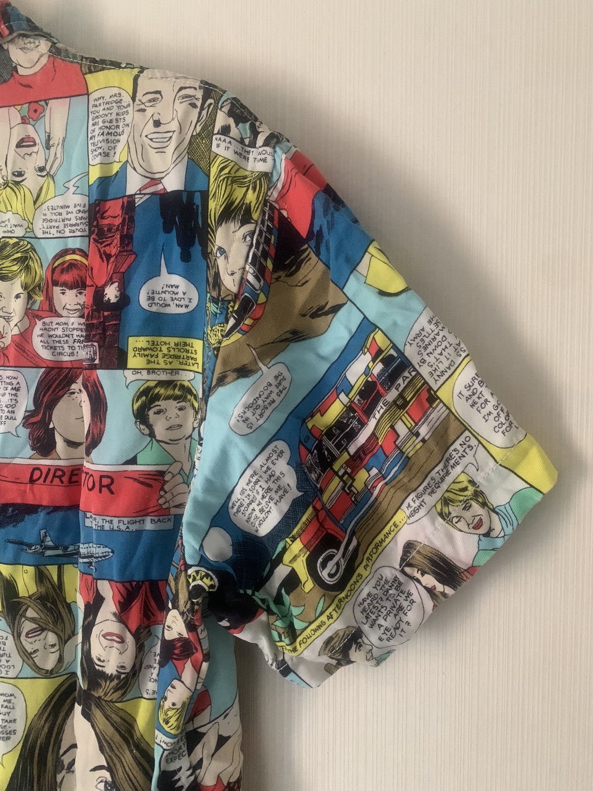 Hysteric Glamour × Japanese Brand × Vintage Hysteric Glamour Comic Button Up Shirt Size L / US 10 / IT 46 - 14 Thumbnail