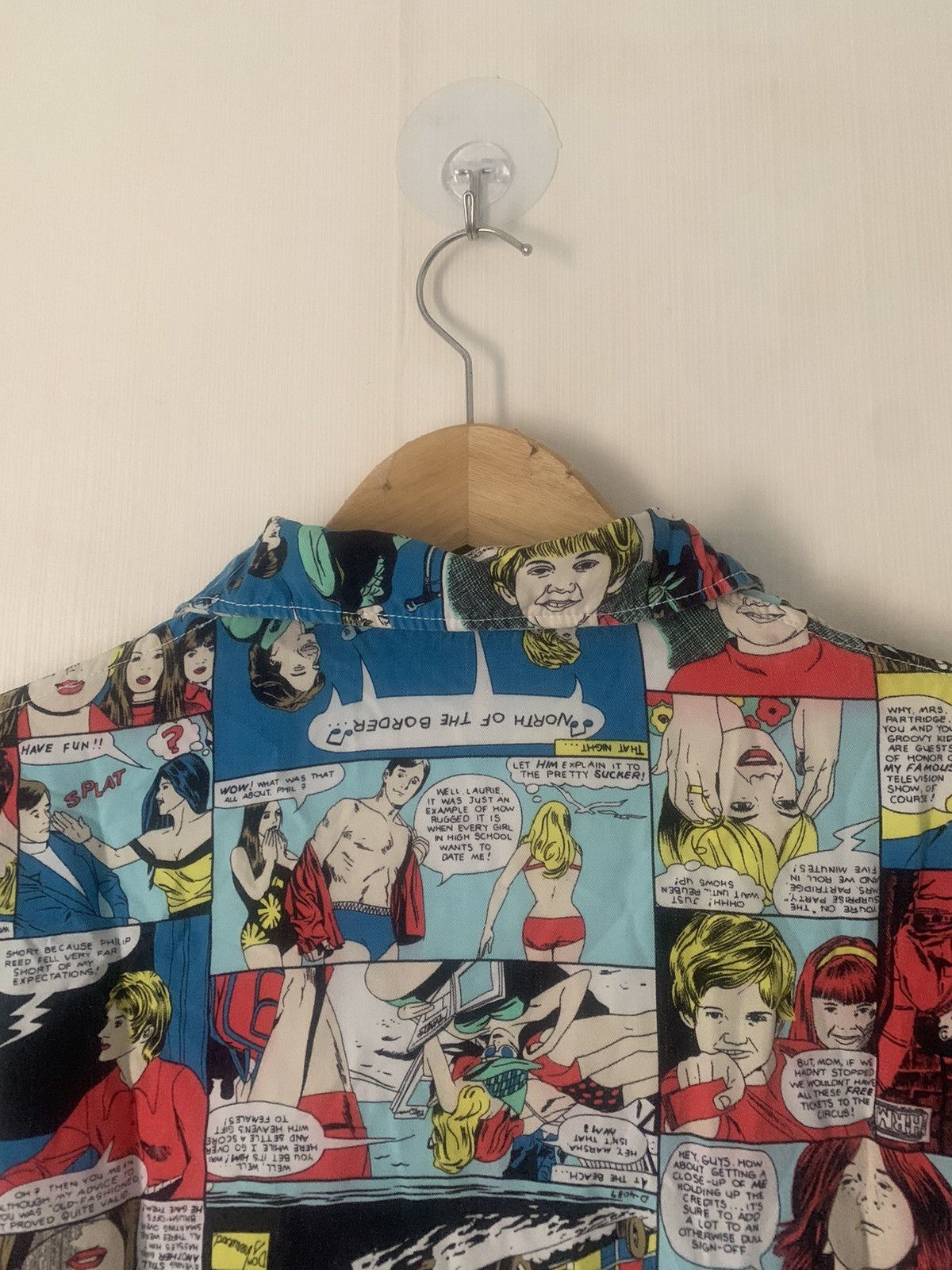 Hysteric Glamour × Japanese Brand × Vintage Hysteric Glamour Comic Button Up Shirt Size L / US 10 / IT 46 - 12 Thumbnail