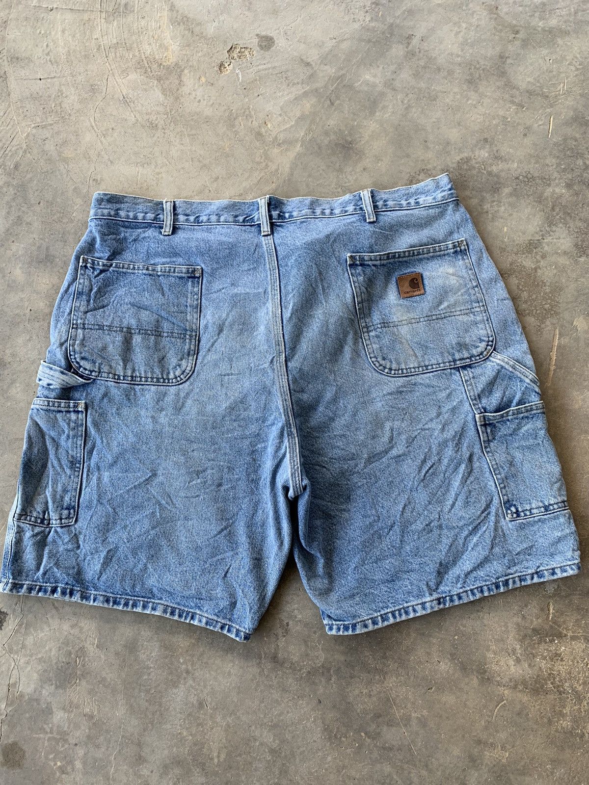 image of Carhartt Short Pants Distressed Denim in Blue, Men's (Size 42)