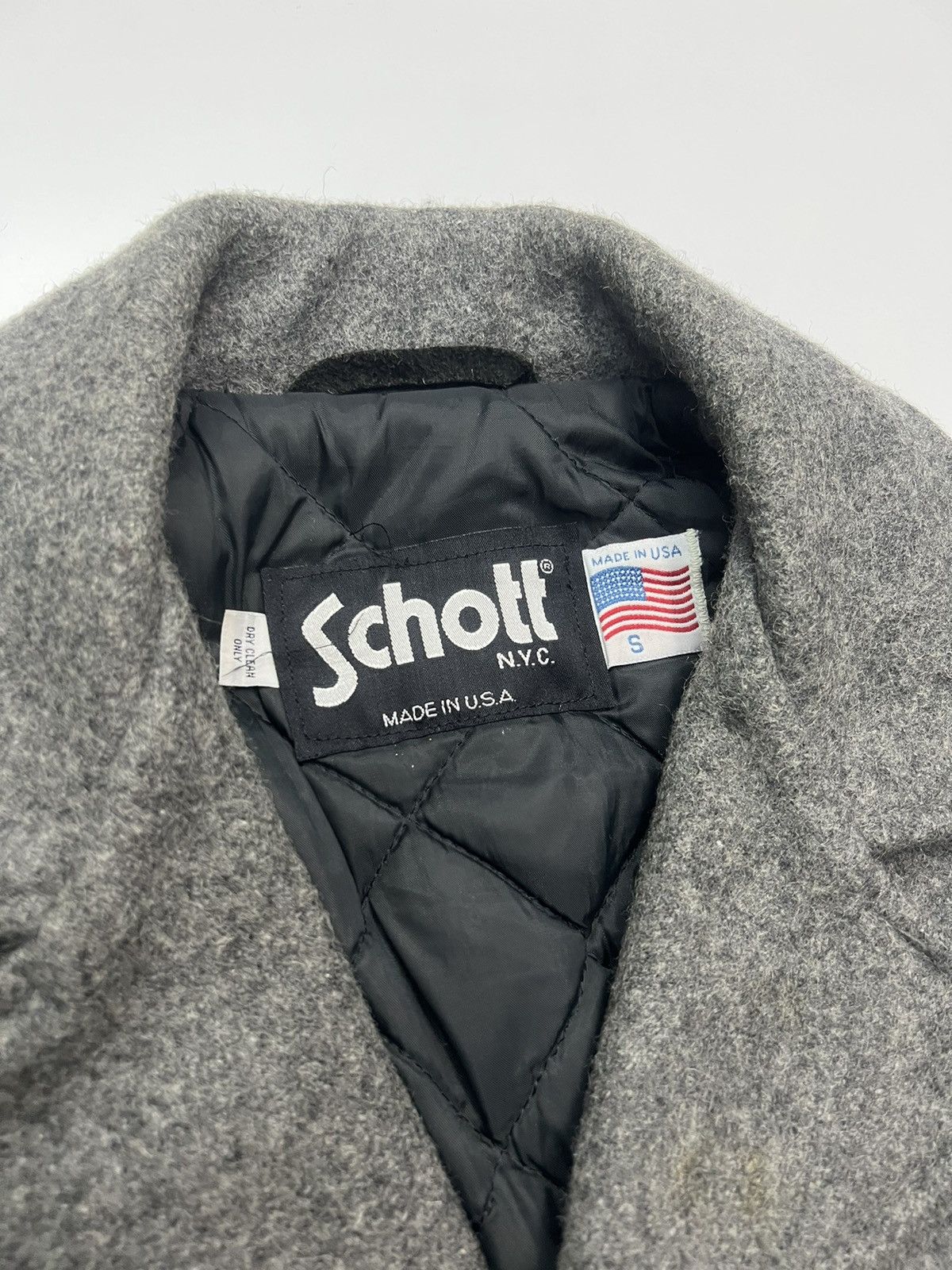Schott × Vintage 🔥VINTAGE SCHOTT WOOL JACKET Size US S / EU 44-46 / 1 - 7 Thumbnail