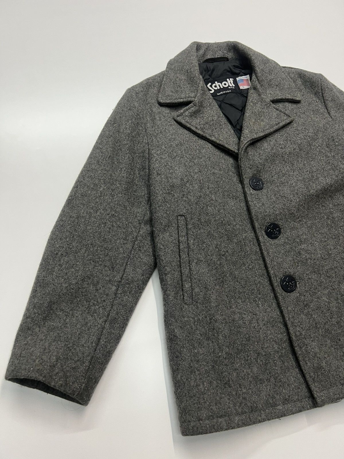 Schott × Vintage 🔥VINTAGE SCHOTT WOOL JACKET Size US S / EU 44-46 / 1 - 3 Thumbnail
