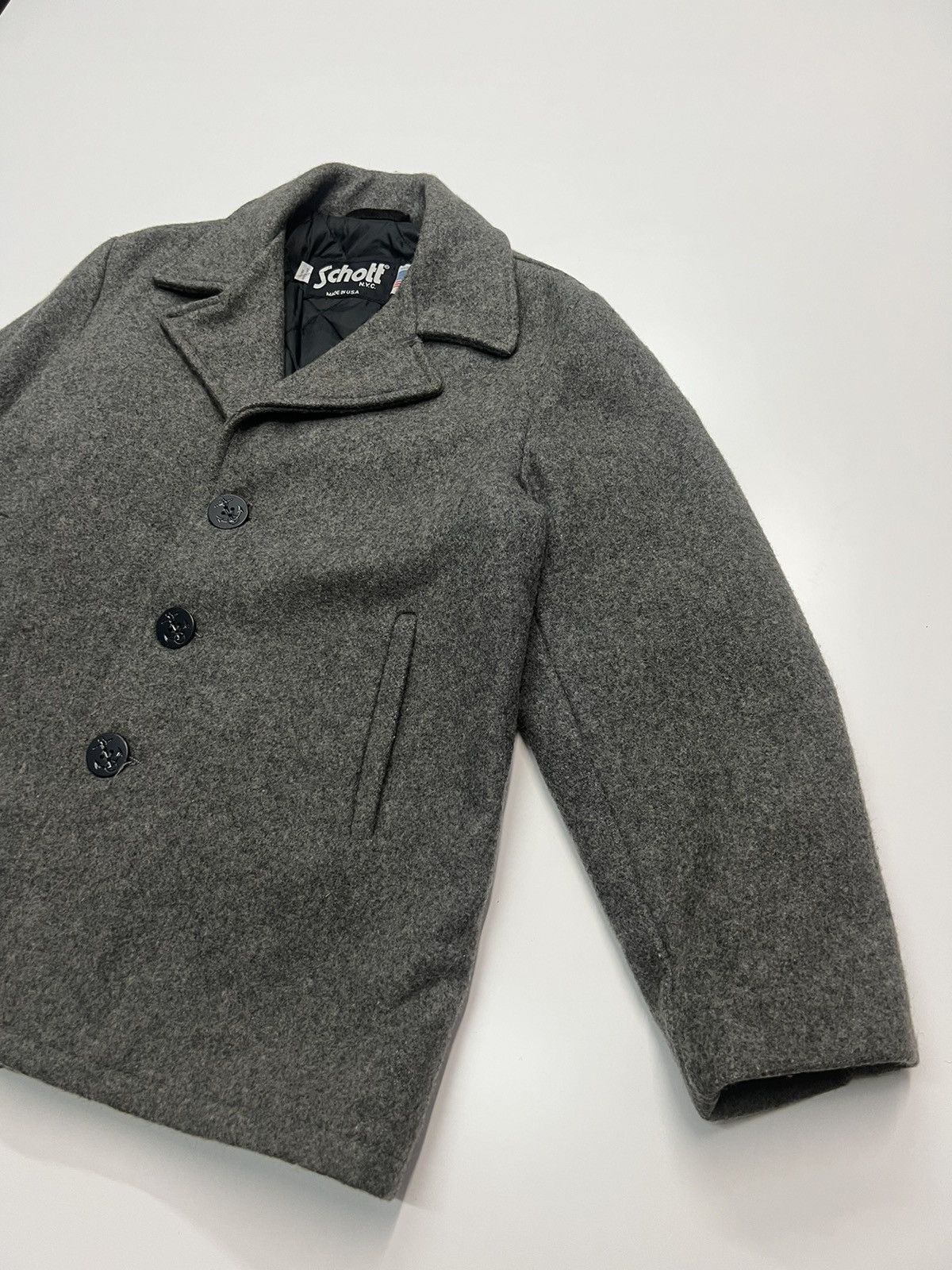 Schott × Vintage 🔥VINTAGE SCHOTT WOOL JACKET Size US S / EU 44-46 / 1 - 4 Thumbnail