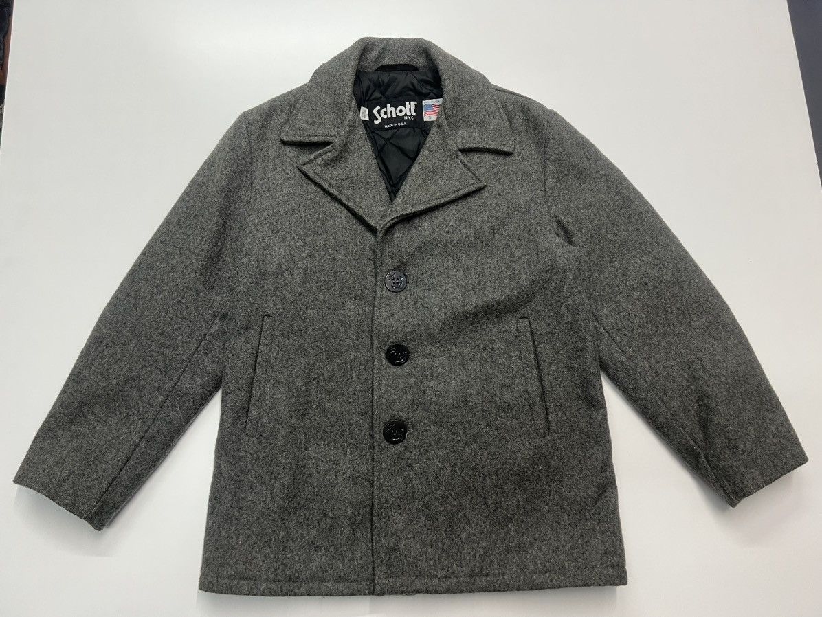Schott × Vintage 🔥VINTAGE SCHOTT WOOL JACKET Size US S / EU 44-46 / 1 - 1 Thumbnail