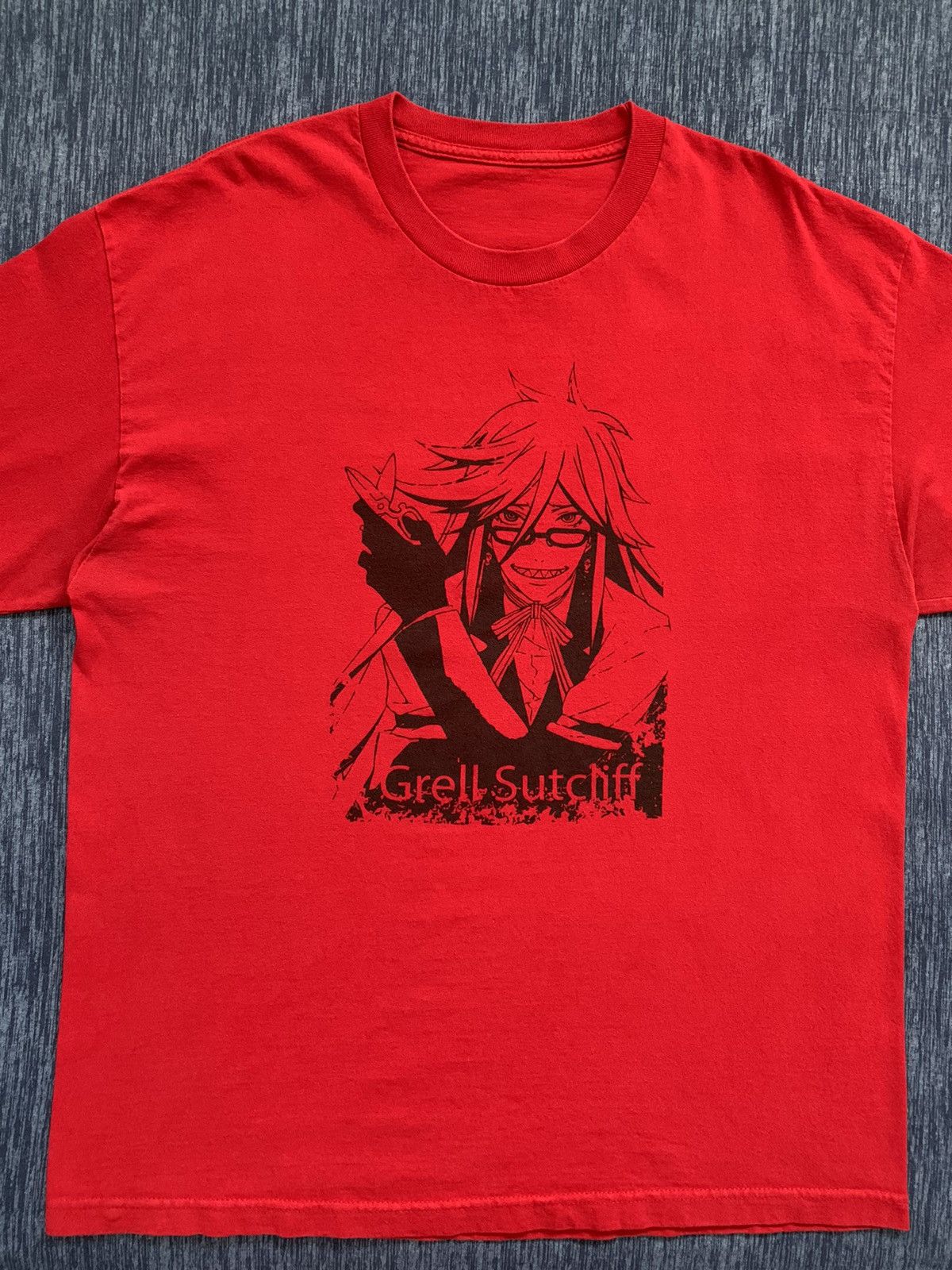 Vintage 2000s Grell Sutcliff Kuroshitsuji T-Shirt Size US XL / EU 56 / 4 - 4 Thumbnail