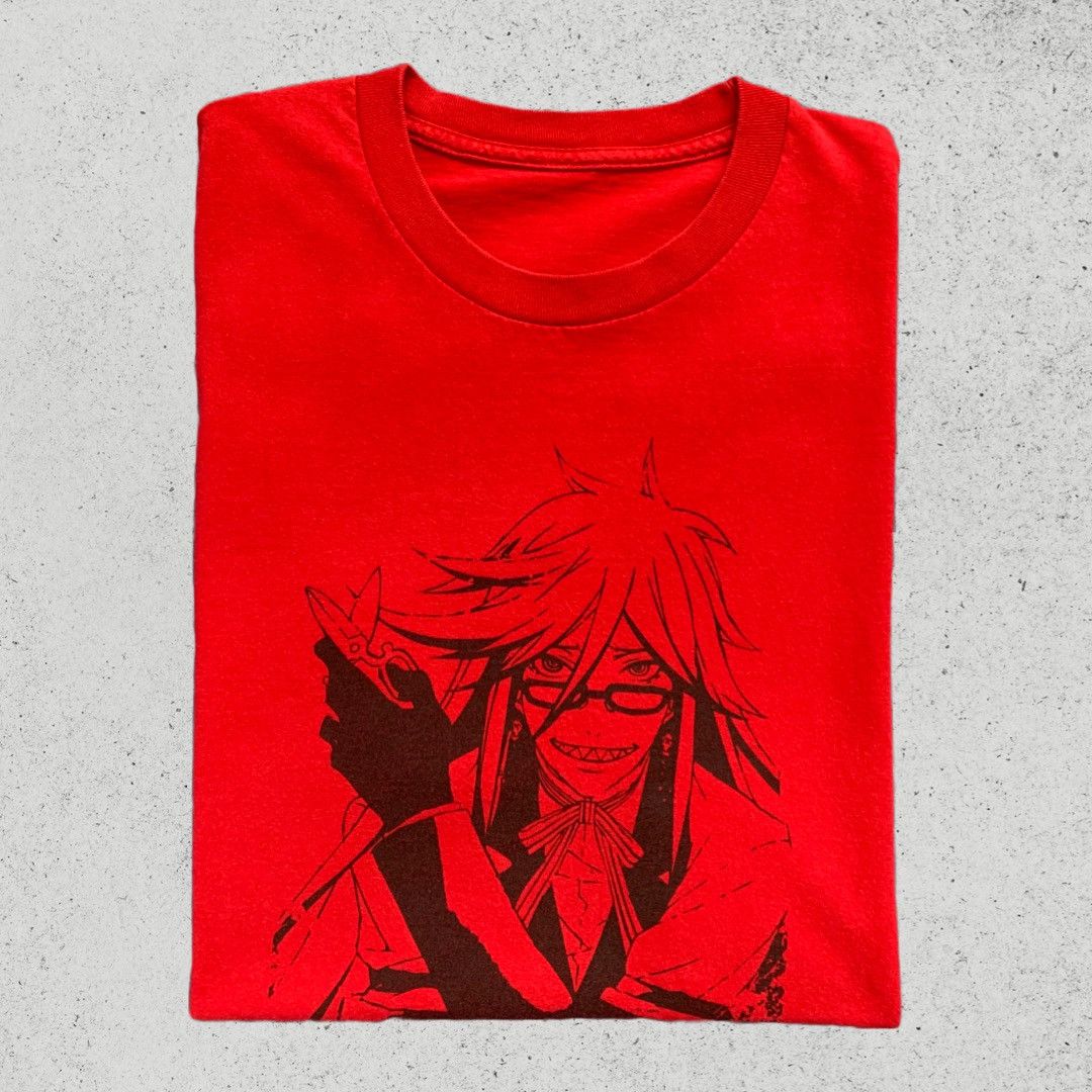 Vintage 2000s Grell Sutcliff Kuroshitsuji T-Shirt Size US XL / EU 56 / 4 - 3 Thumbnail