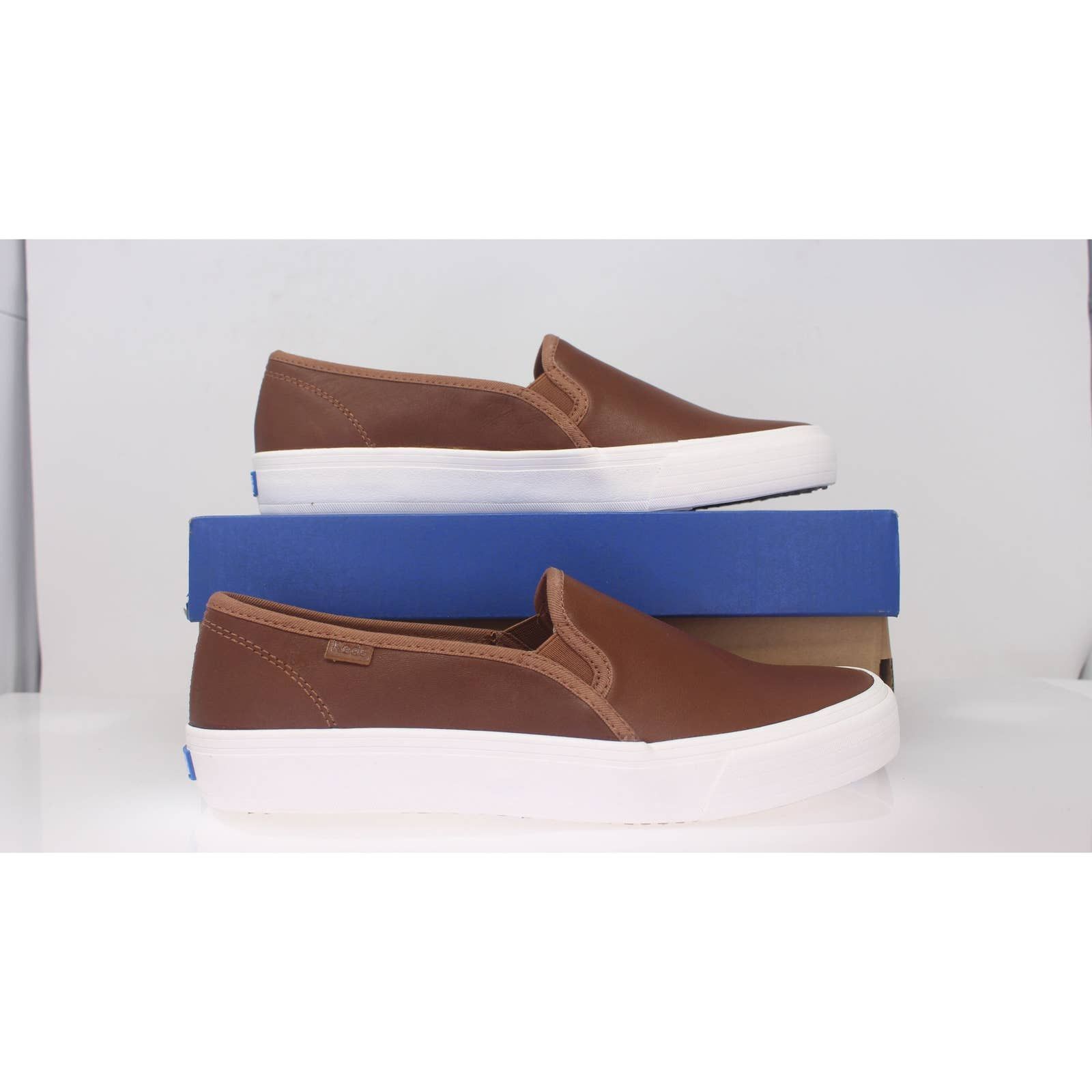 keds double decker leather cognac