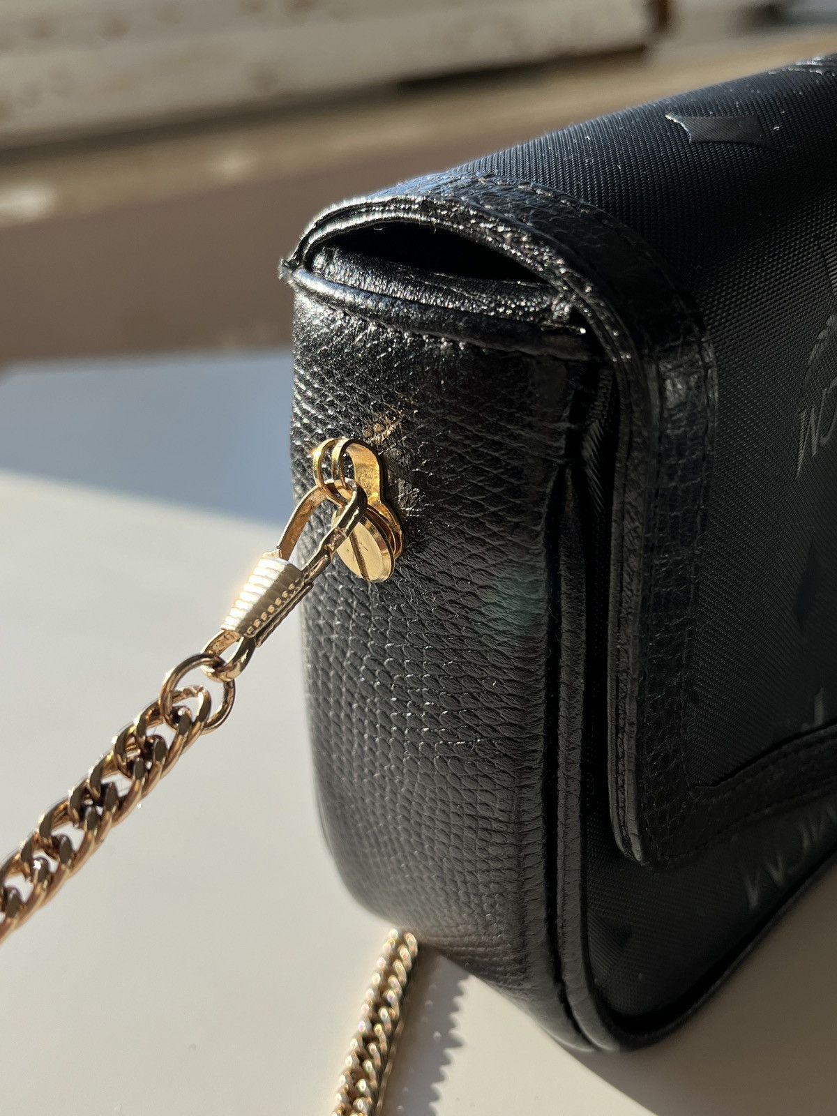 MCM ★0% TAX★ MCM MONOGRAM LEATHER COCKTAIL CROSSBODY CHAIN BAG Size ONE SIZE - 9 Thumbnail
