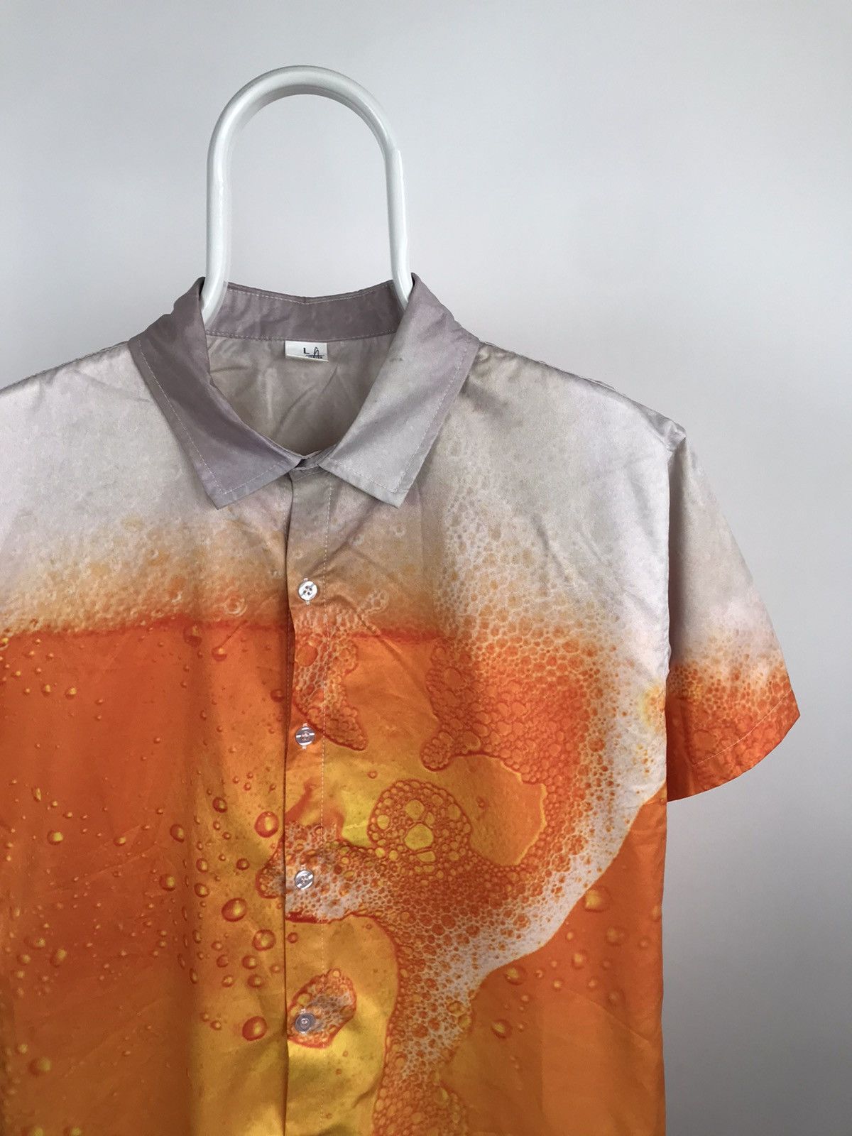 Vintage Vintage Funny Overprint Beer Print Short Sleeve Shirt Size US L / EU 52-54 / 3 - 1 Thumbnail