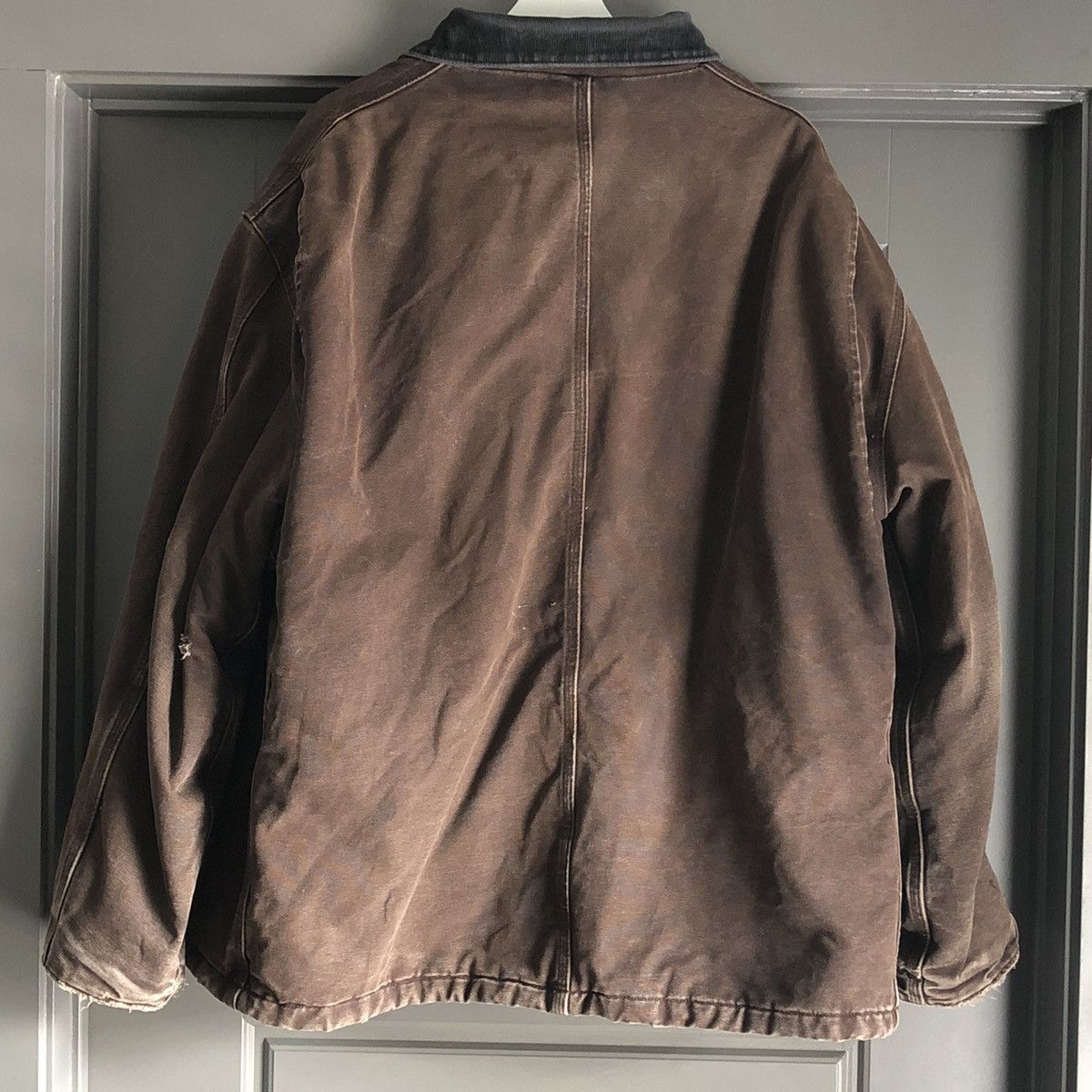 Carhartt × Vintage VTG Carhartt Quilt Lined Brown Sandstone Jacket Size 2XL Size US XXL / EU 58 / 5 - 8 Thumbnail